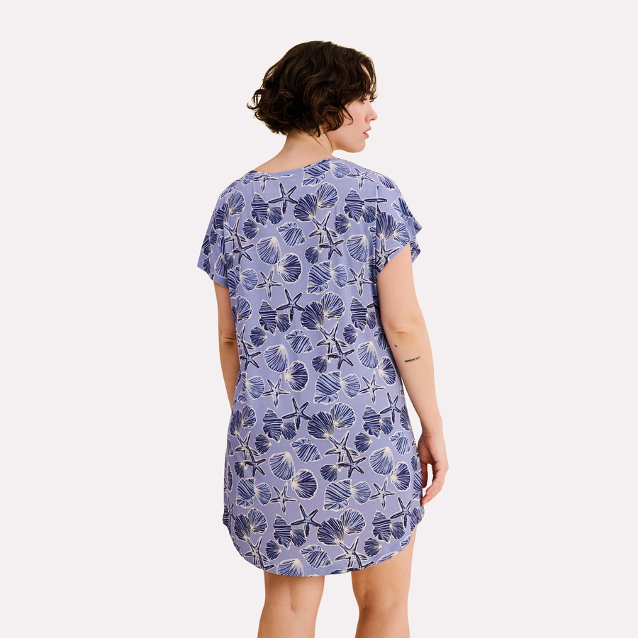 Carol, Bel air blue AOP, large