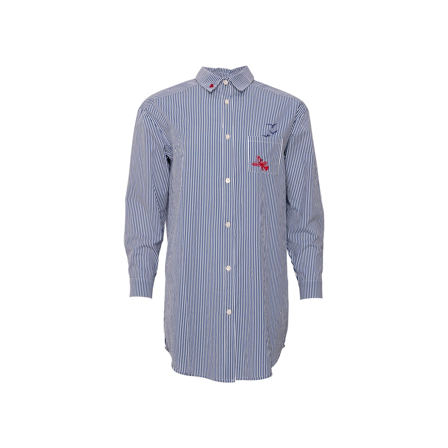 Celia, Dunkelblau gemustert, large