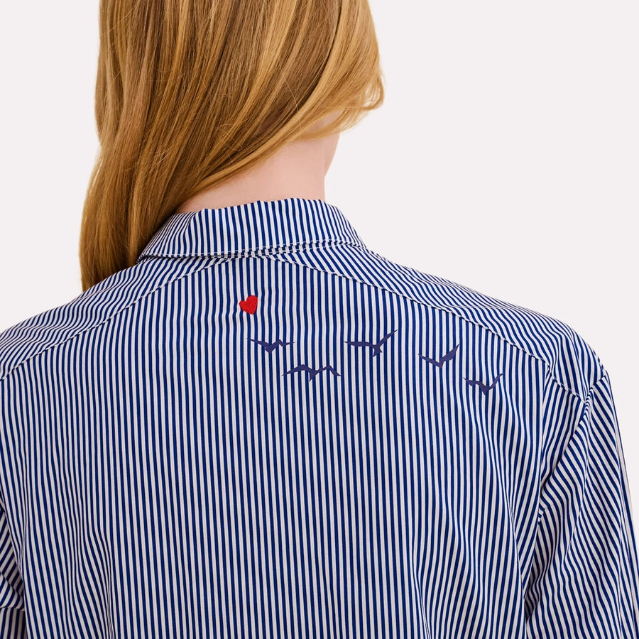 Celia, Dunkelblau gemustert, large