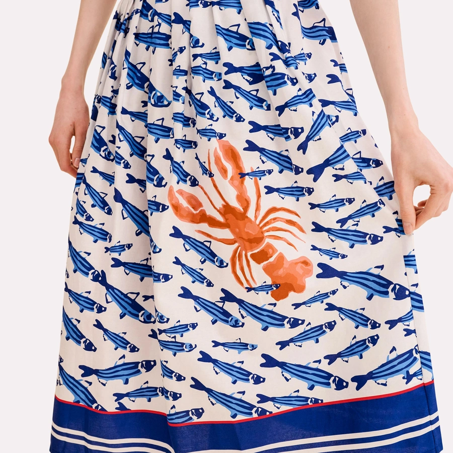 Charlize, Naturale con motivo, large