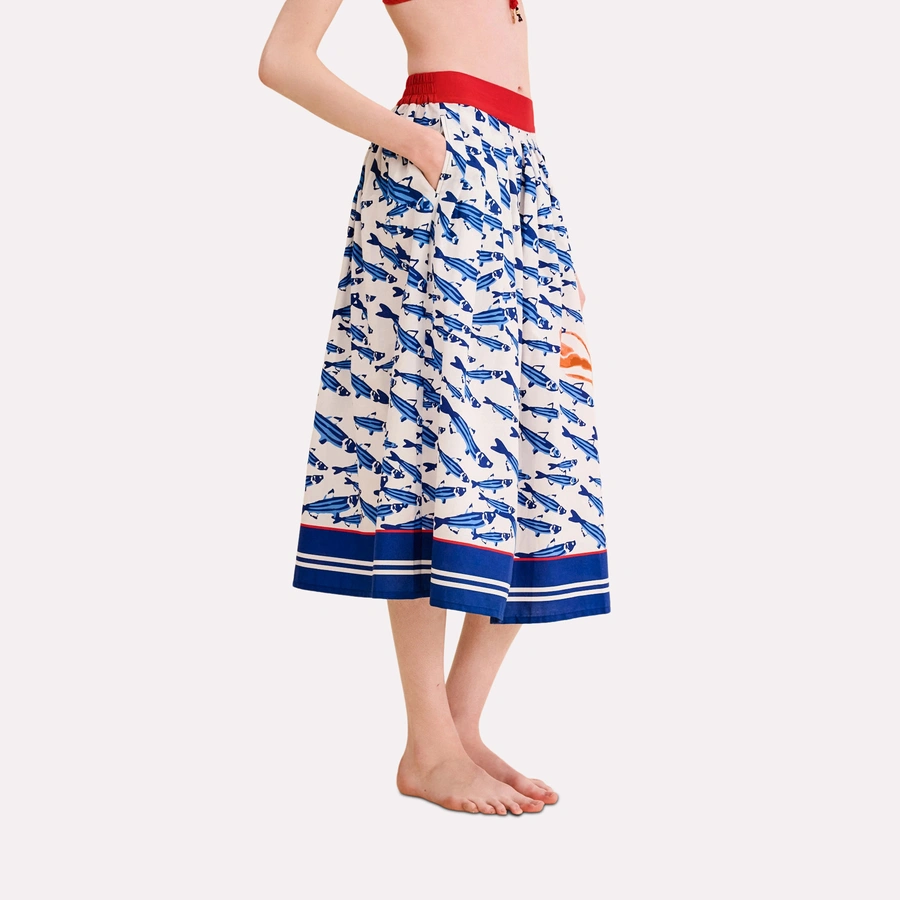 Charlize, Naturale con motivo, large