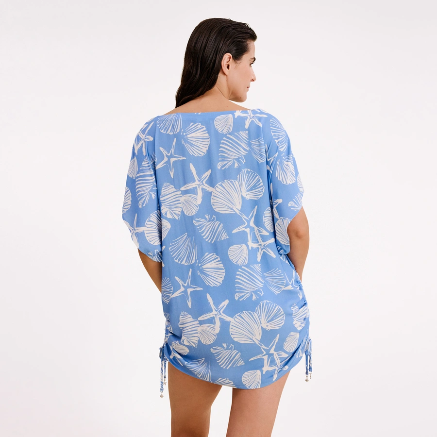 Caren, Hellblau gemustert, large