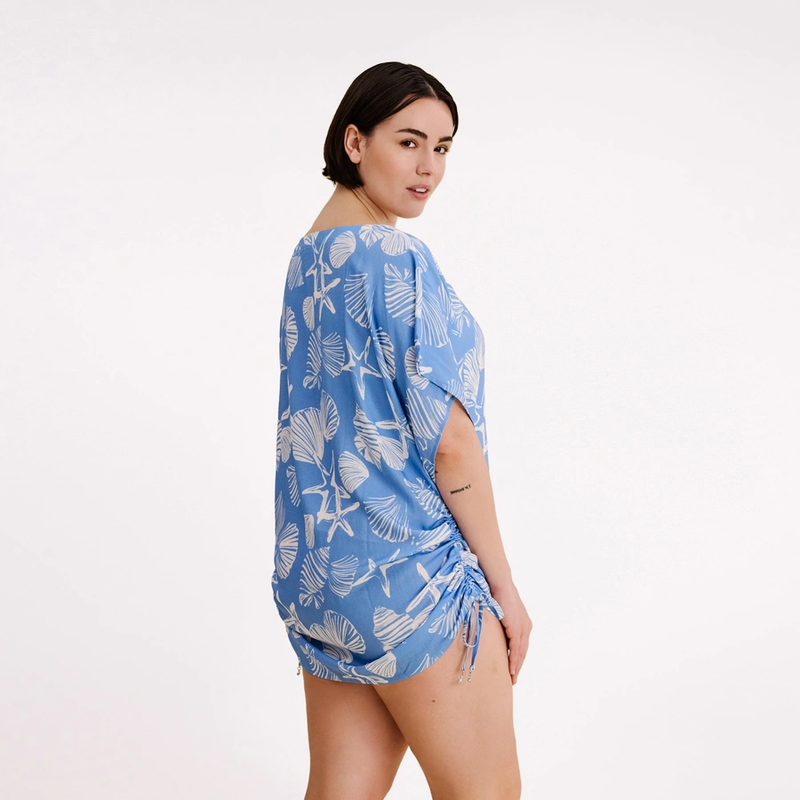 Caren, Hellblau gemustert, large