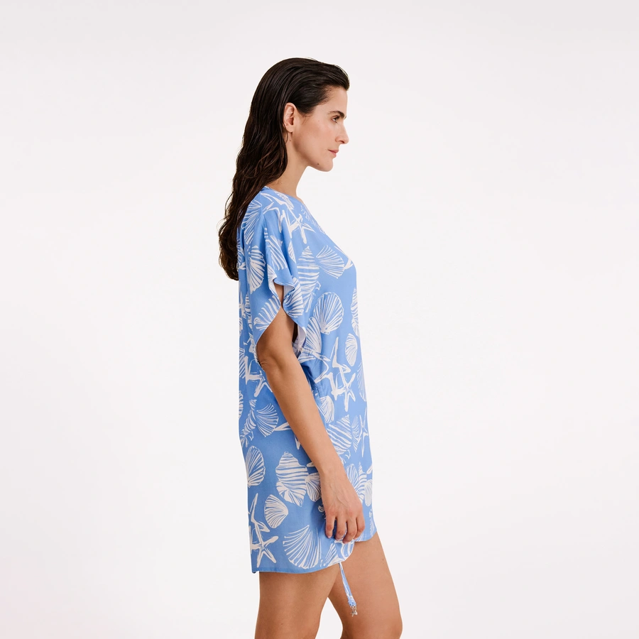 Caren, Hellblau gemustert, large