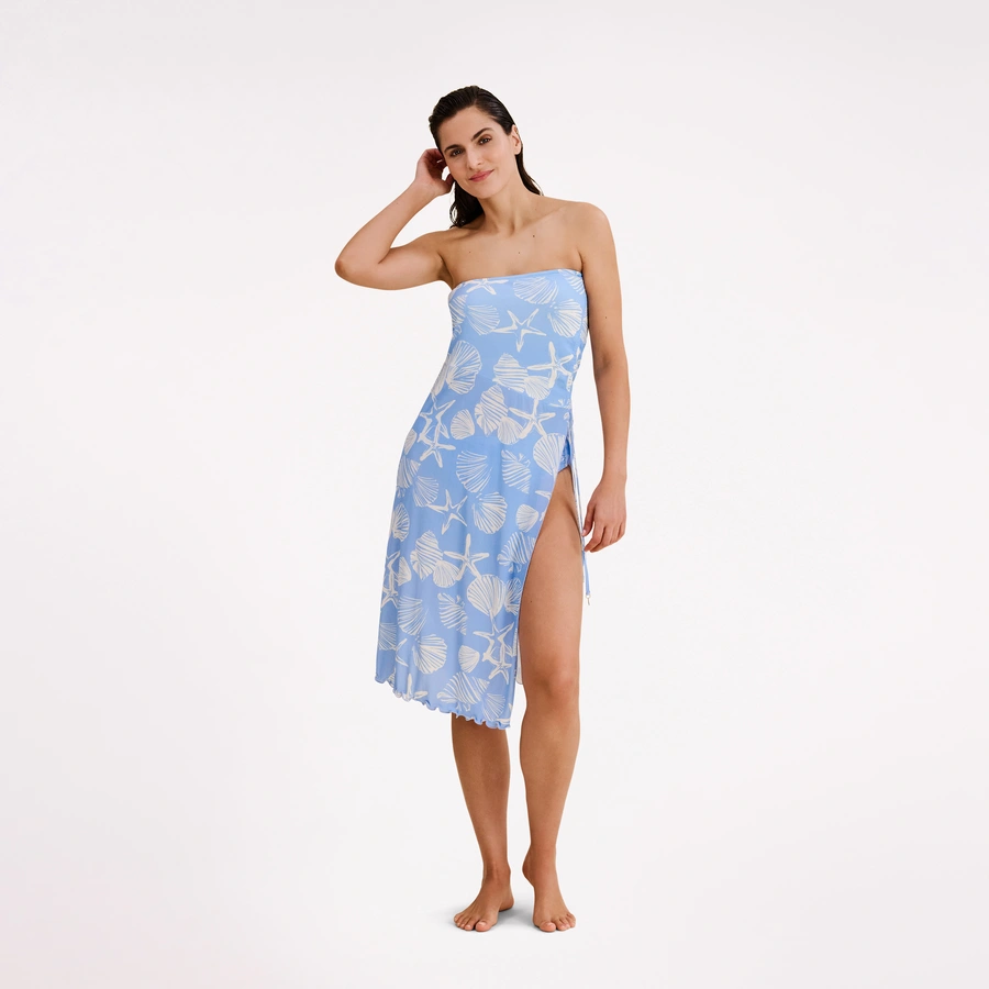 Caren, Hellblau gemustert, large