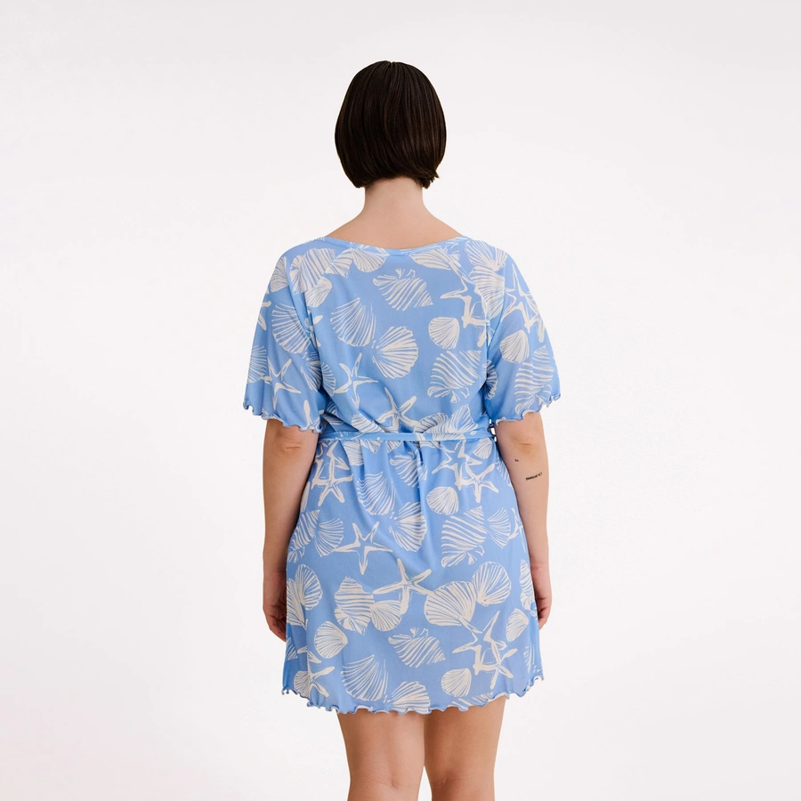 Caren, Hellblau gemustert, large