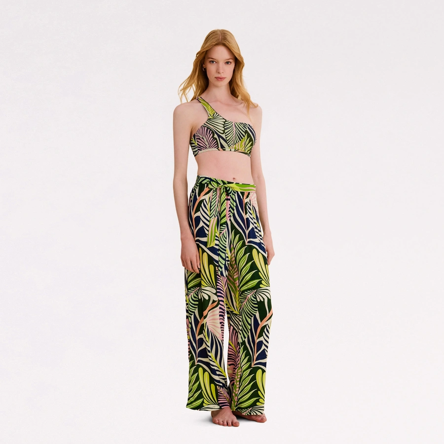 Courtney, Dunkelgr&uuml;n gemustert, large