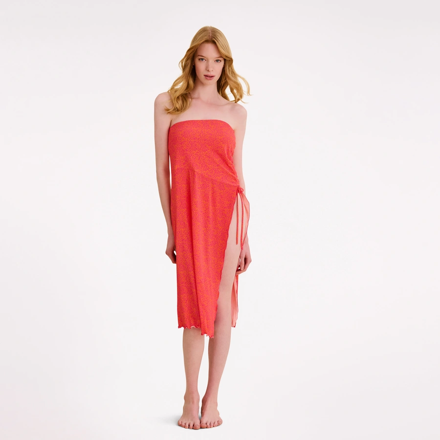 Camille, Pink avec motifs, large