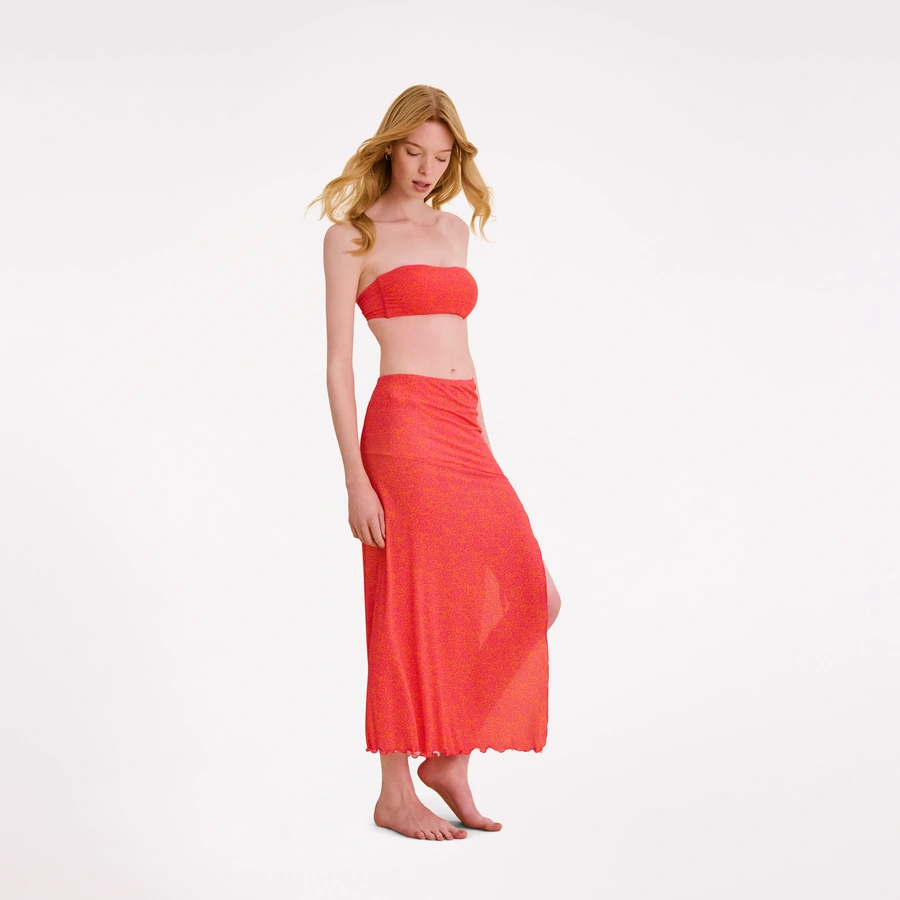 Camille, Pink avec motifs, large