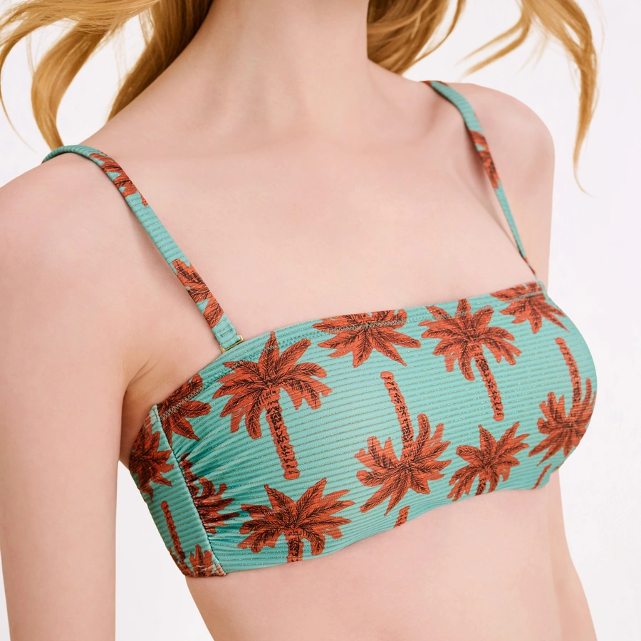 Clarissa, T&uuml;rkis gemustert, large