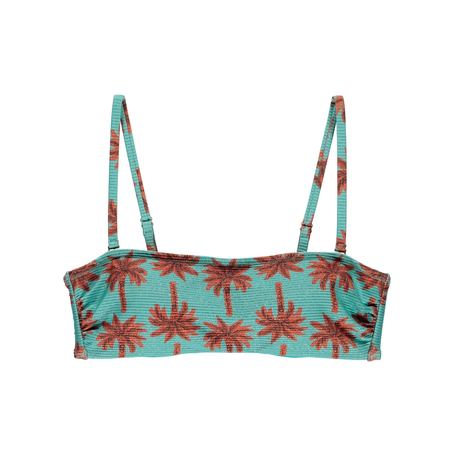 Clarissa, T&uuml;rkis gemustert, large