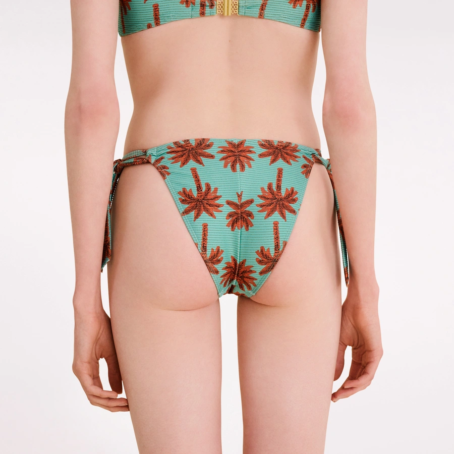 Clarissa, T&uuml;rkis gemustert, large