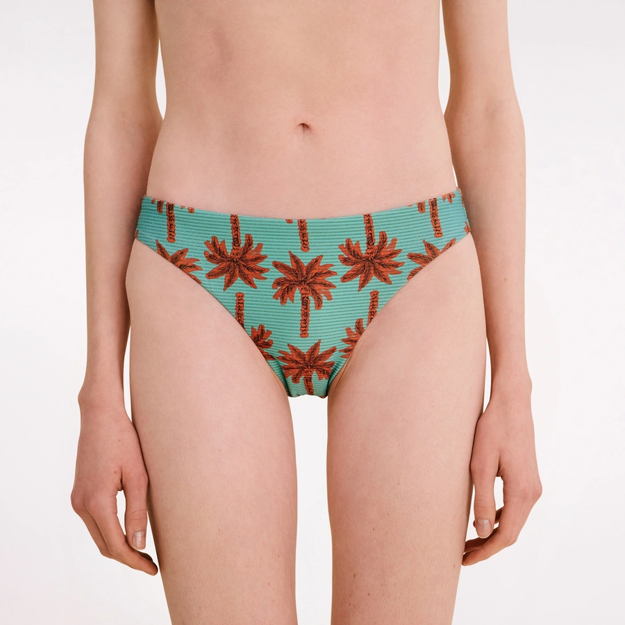 Clarissa, T&uuml;rkis gemustert, large