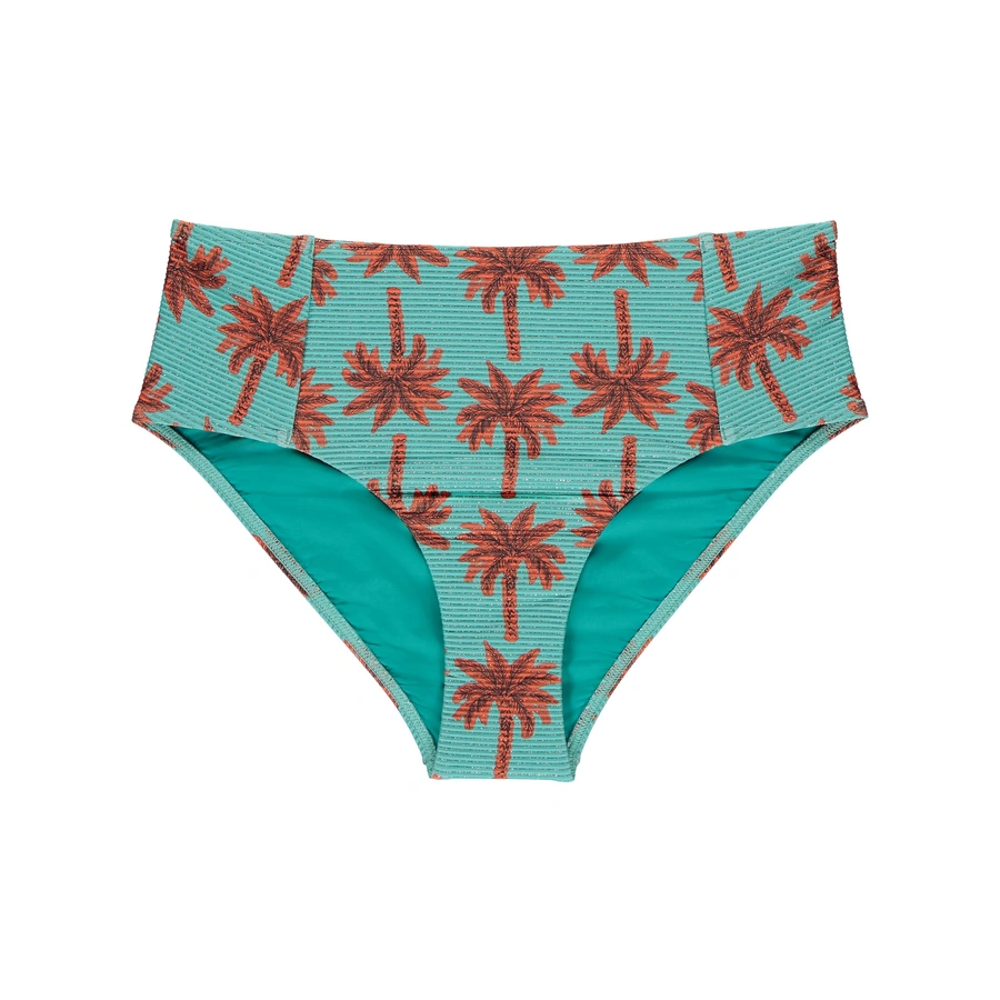 Clarissa, T&uuml;rkis gemustert, large