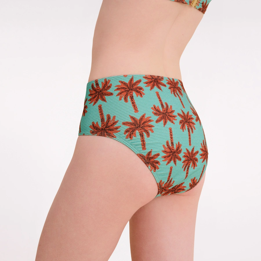 Clarissa, T&uuml;rkis gemustert, large