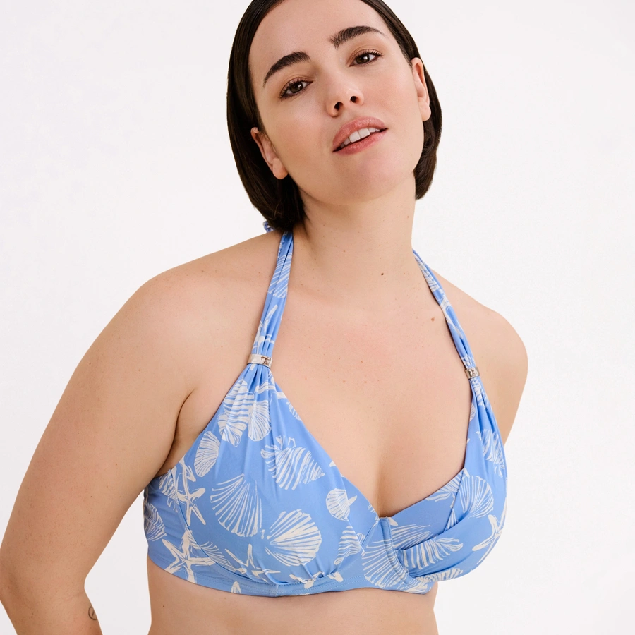 Caren, Hellblau gemustert, large