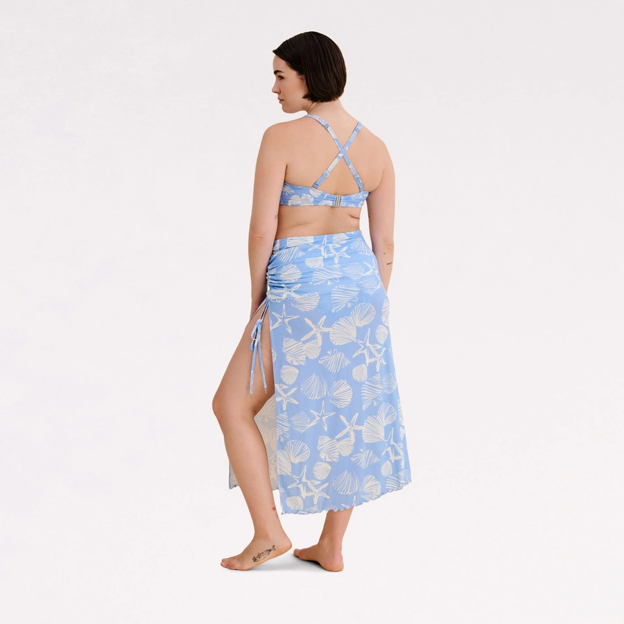 Caren, Hellblau gemustert, large