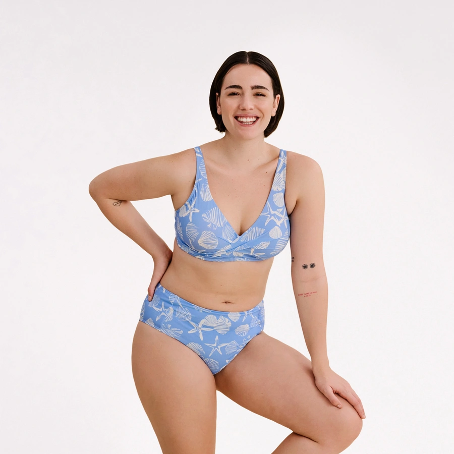 Caren, Hellblau gemustert, large