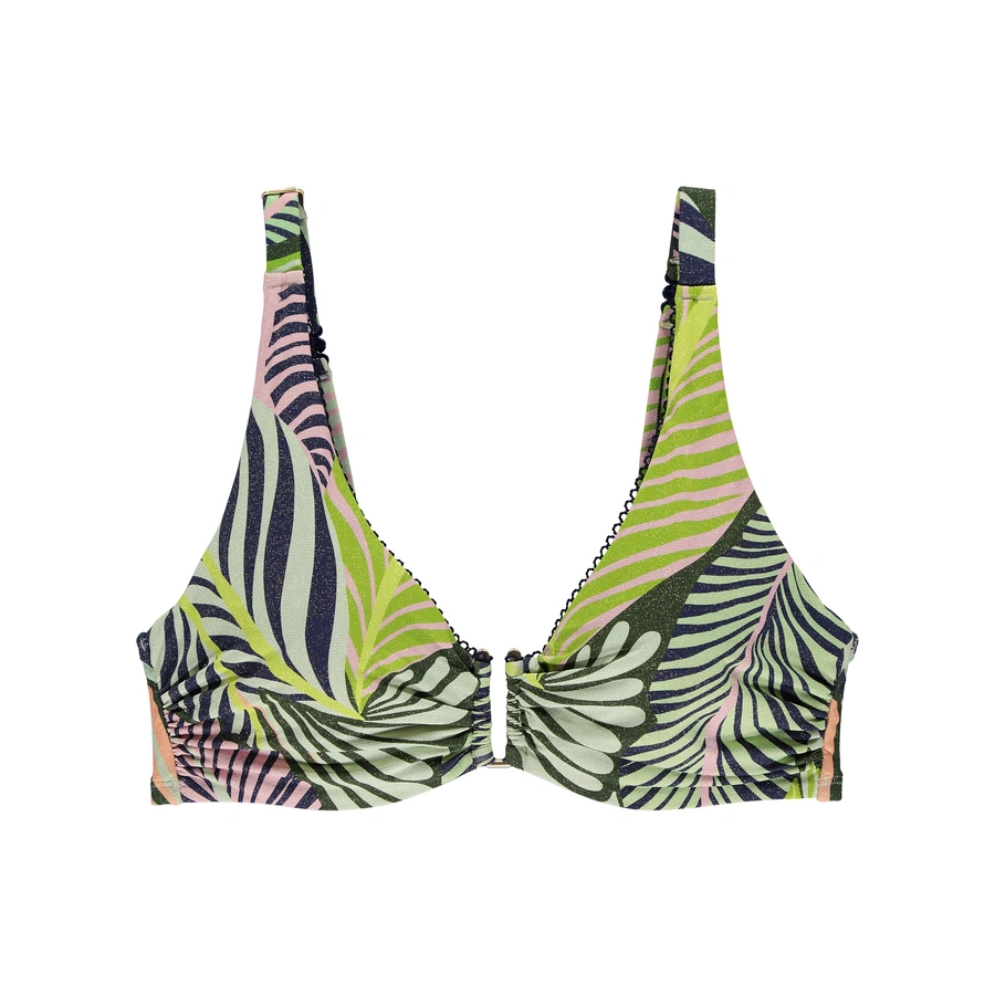 Courtney, Dunkelgr&uuml;n gemustert, large