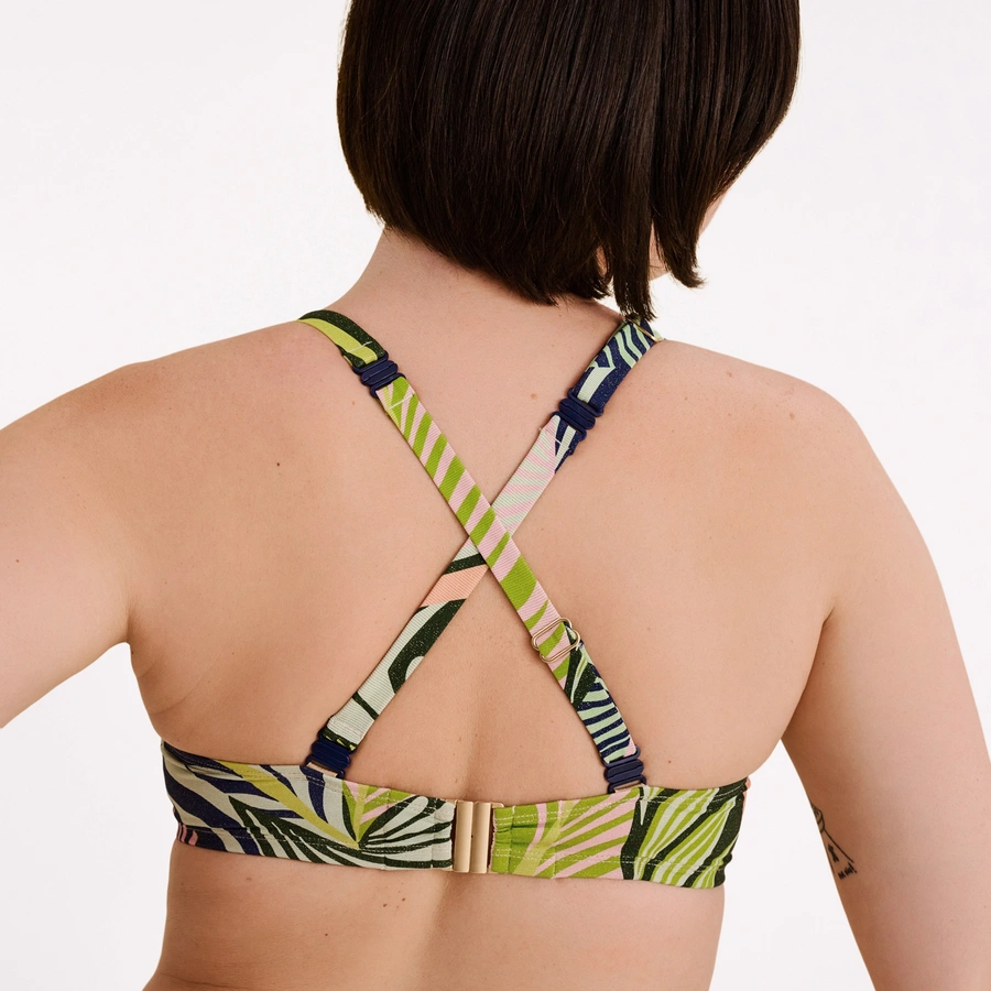 Courtney, Dunkelgr&uuml;n gemustert, large