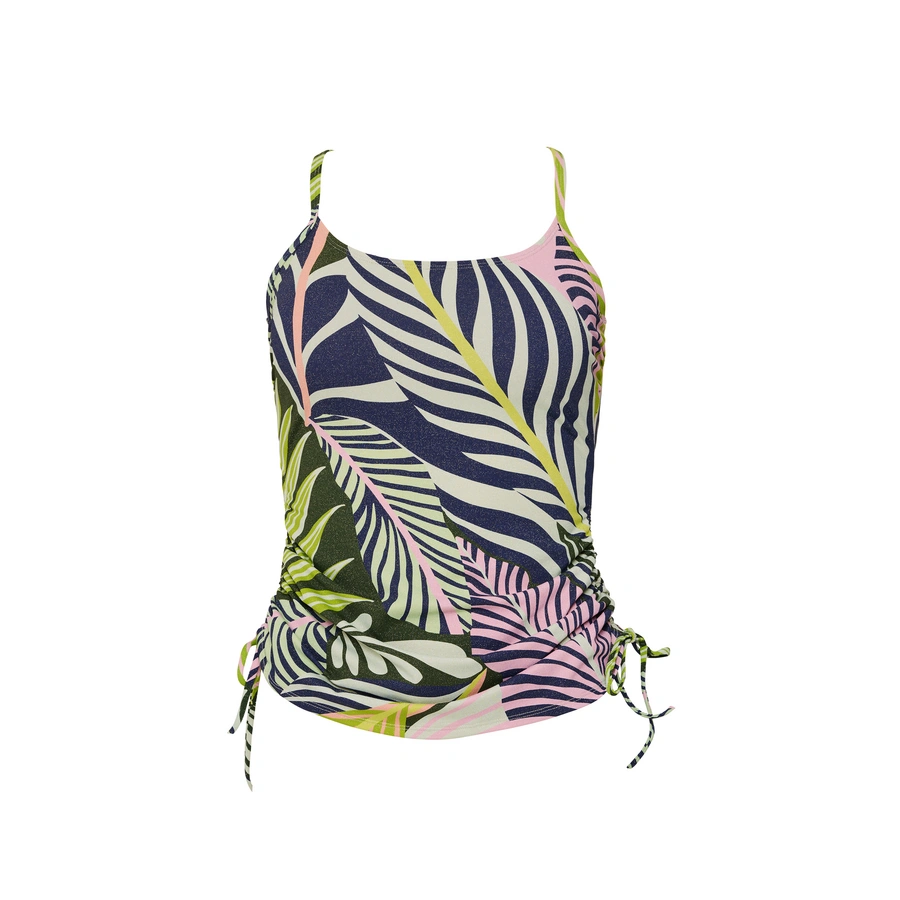 Courtney, Dunkelgr&uuml;n gemustert, large