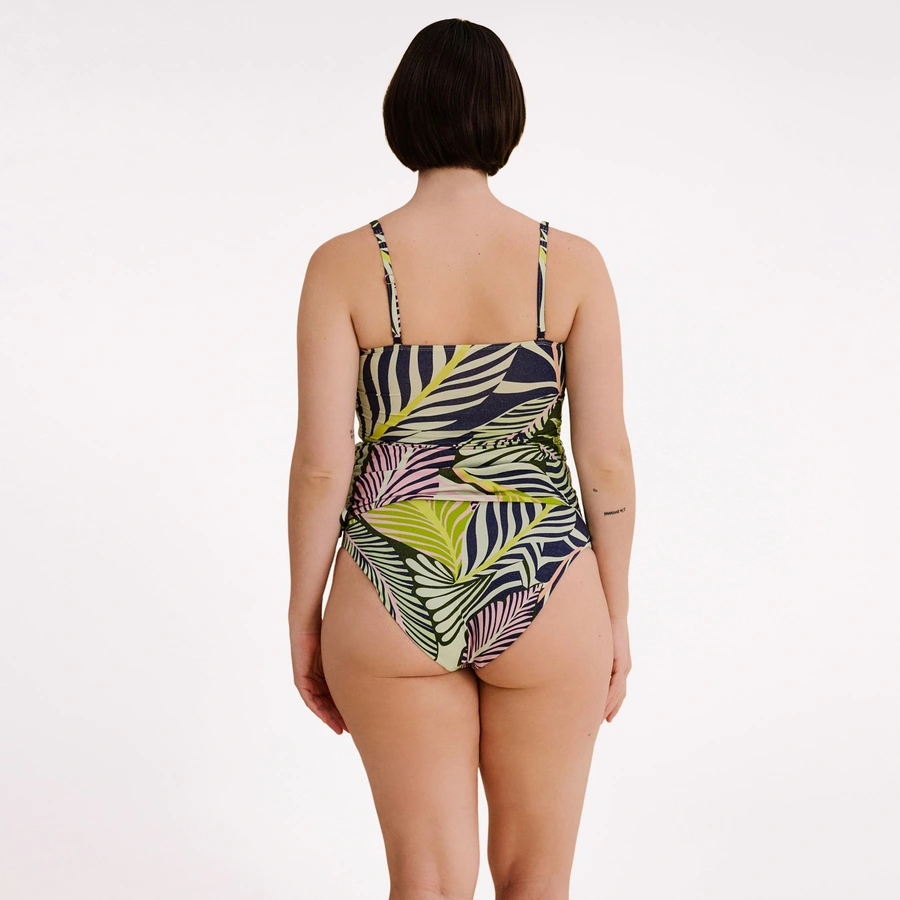 Courtney, Dunkelgr&uuml;n gemustert, large