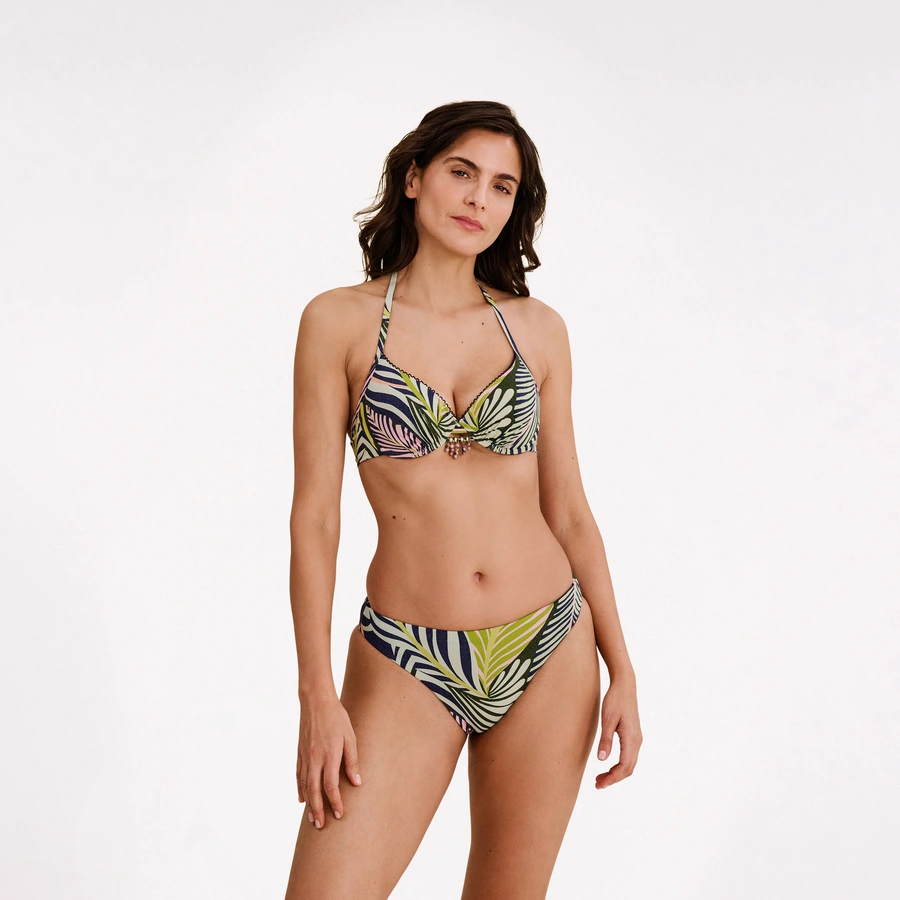 Courtney, Dunkelgr&uuml;n gemustert, large