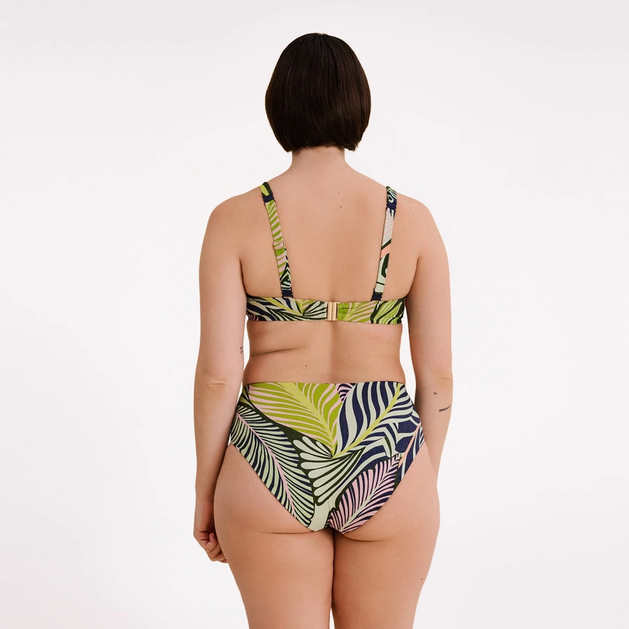 Courtney, Dunkelgr&uuml;n gemustert, large