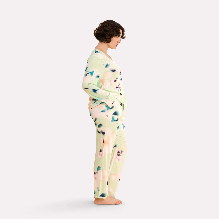 Cayla, Vert clair avec motifs, large