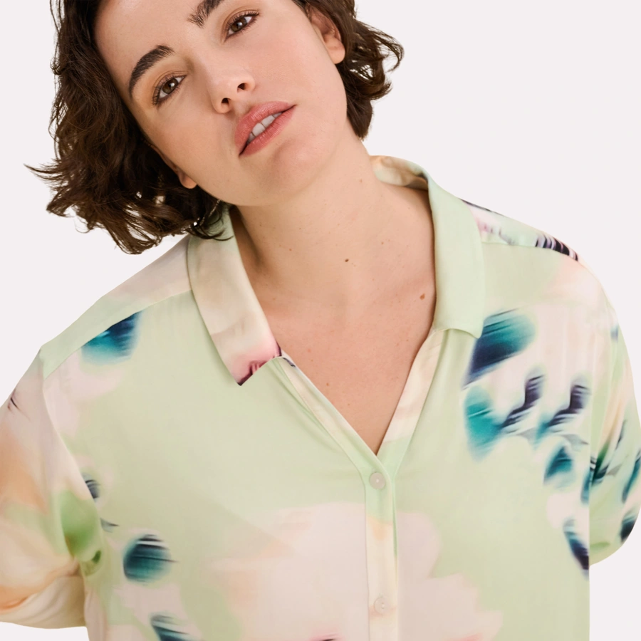 Cayla, Vert clair avec motifs, large