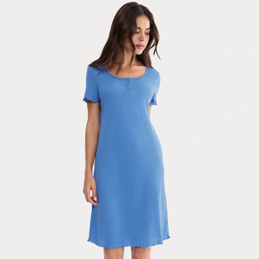 Mix & Match Pointelle, Bleu, large