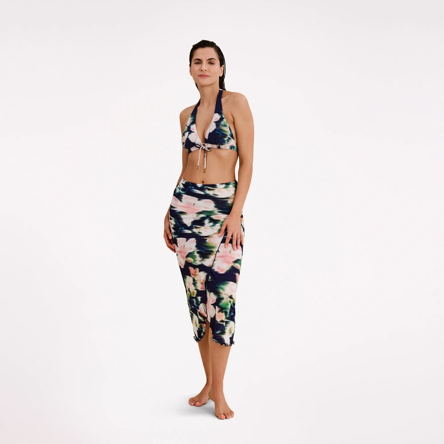 Carlotta, Dunkelblau gemustert, large