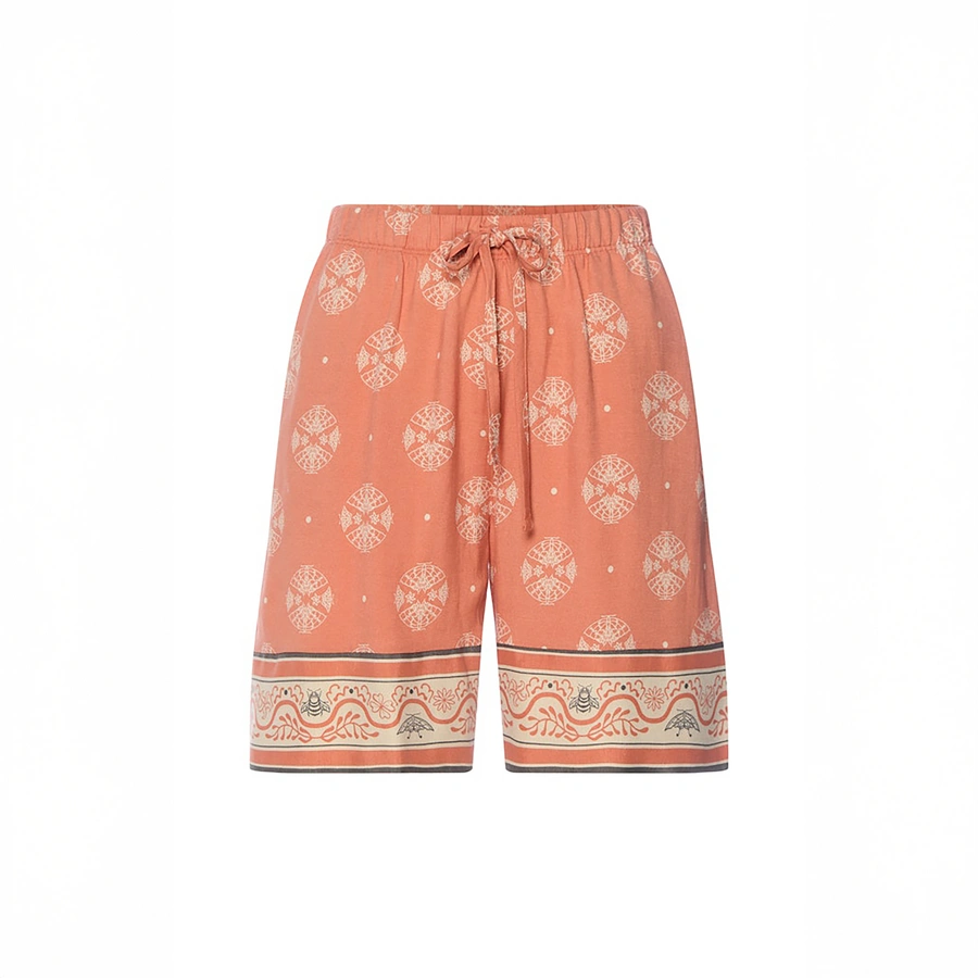 Urban Casuals, Orange avec motifs, large