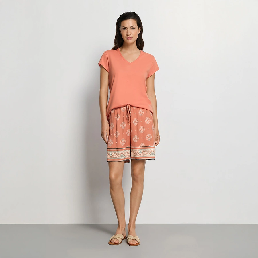 Urban Casuals, Orange avec motifs, large