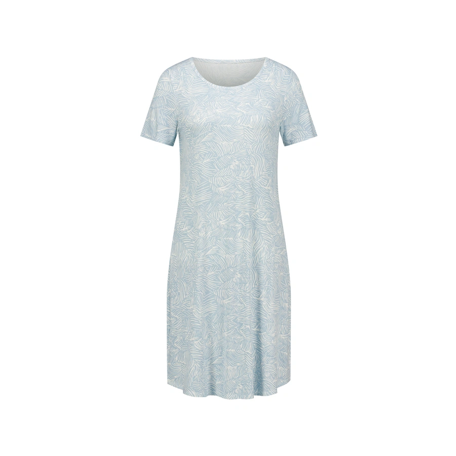 Devina, Turquoise avec motifs, large