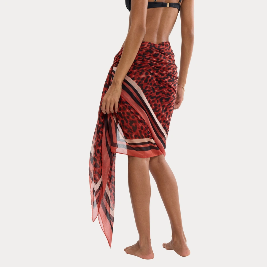 Beach My Wear, Marrone con motivo, large