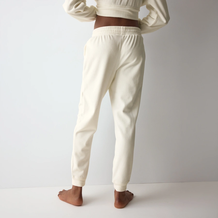 Velour Rib, Weiss, large