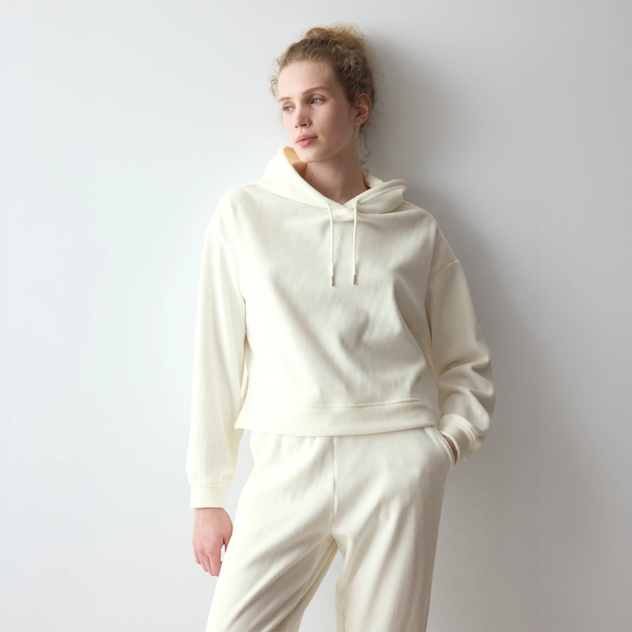 Velour Rib, Weiss, large