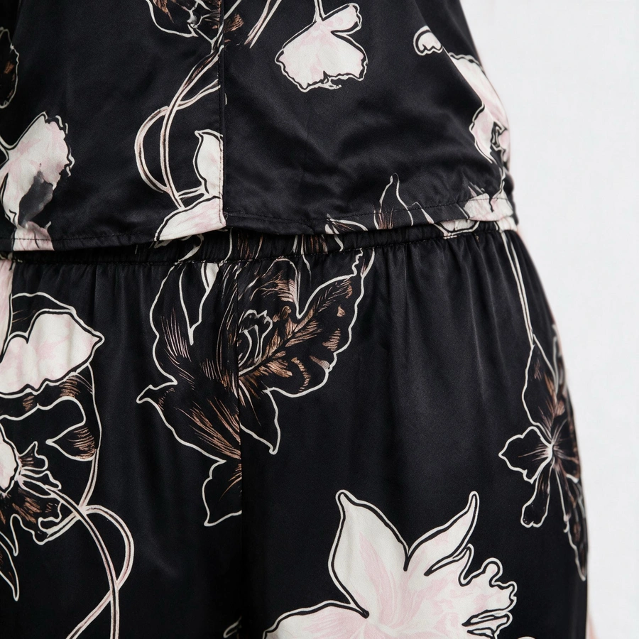 Daysha, Noir avec motif, large