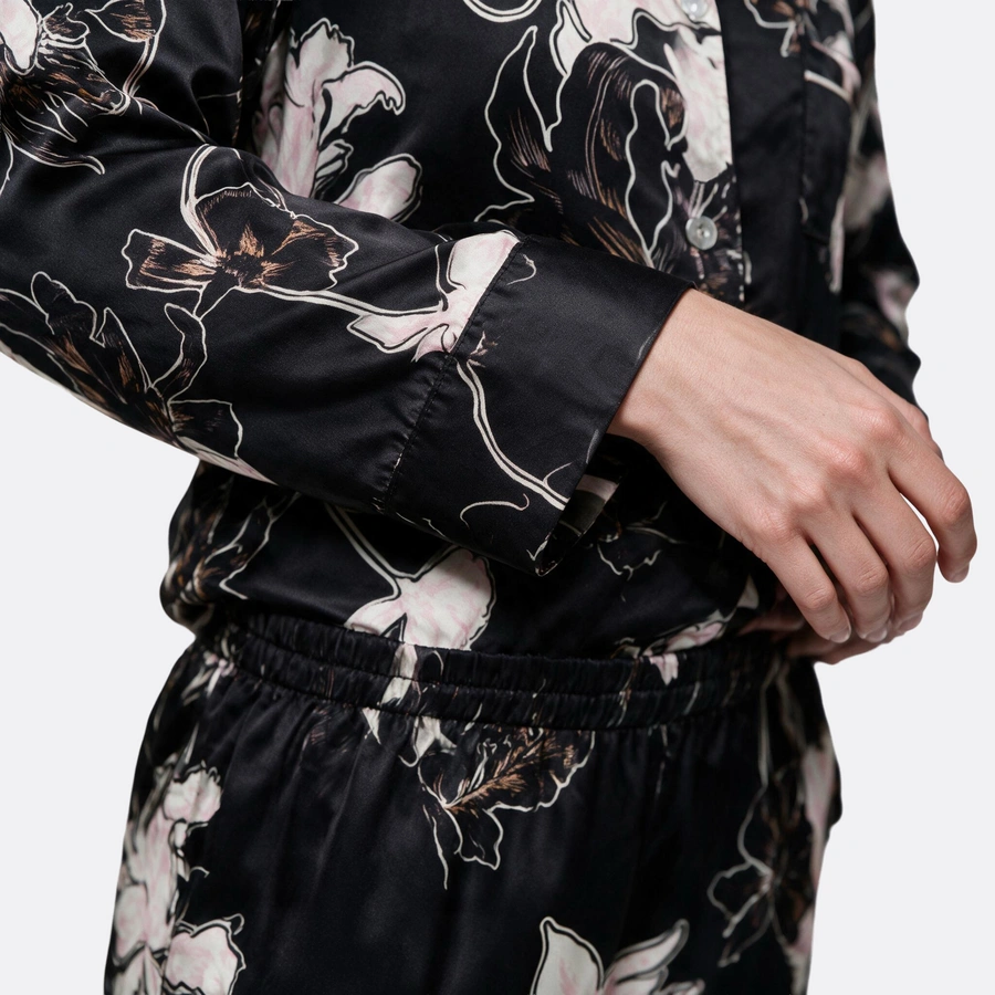 Daysha, Noir avec motif, large