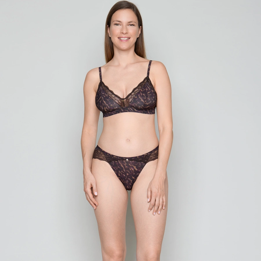 Opulent, Schwarz gemustert, large
