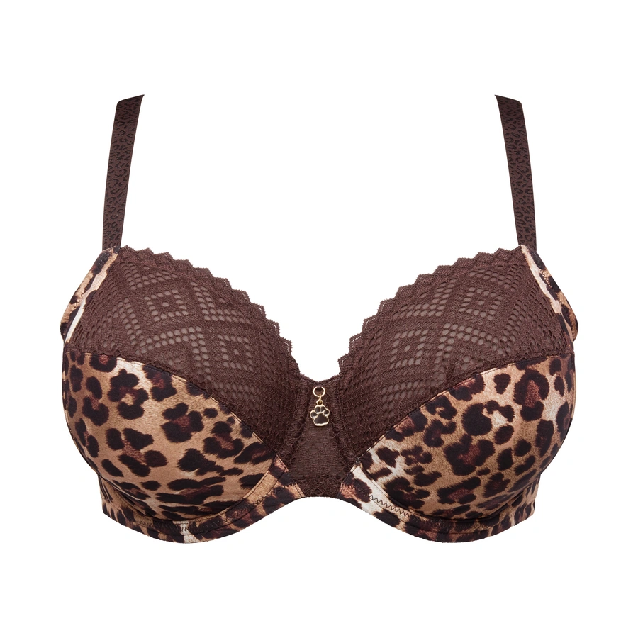 Giganni, Marron avec motifs, large